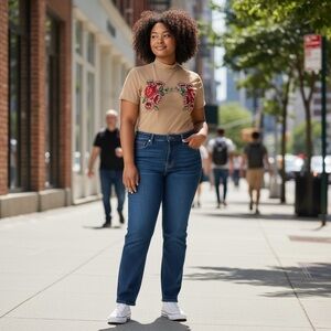 Beige Floral Mesh Top Bodysuit
New